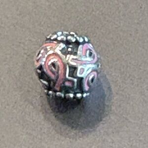 Pandora Silver and Pink Charm